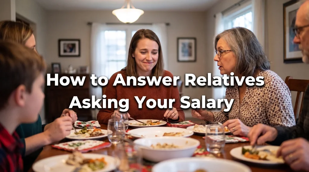 how to answer relatives asking your salary