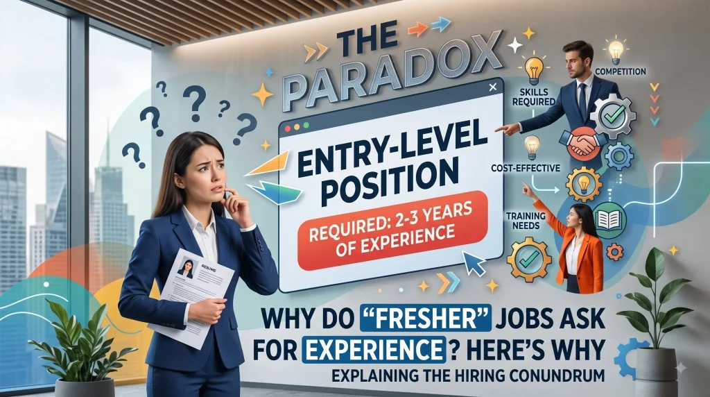 why do fresher jobs ask for experience