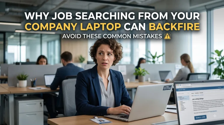 job searching from your company laptop