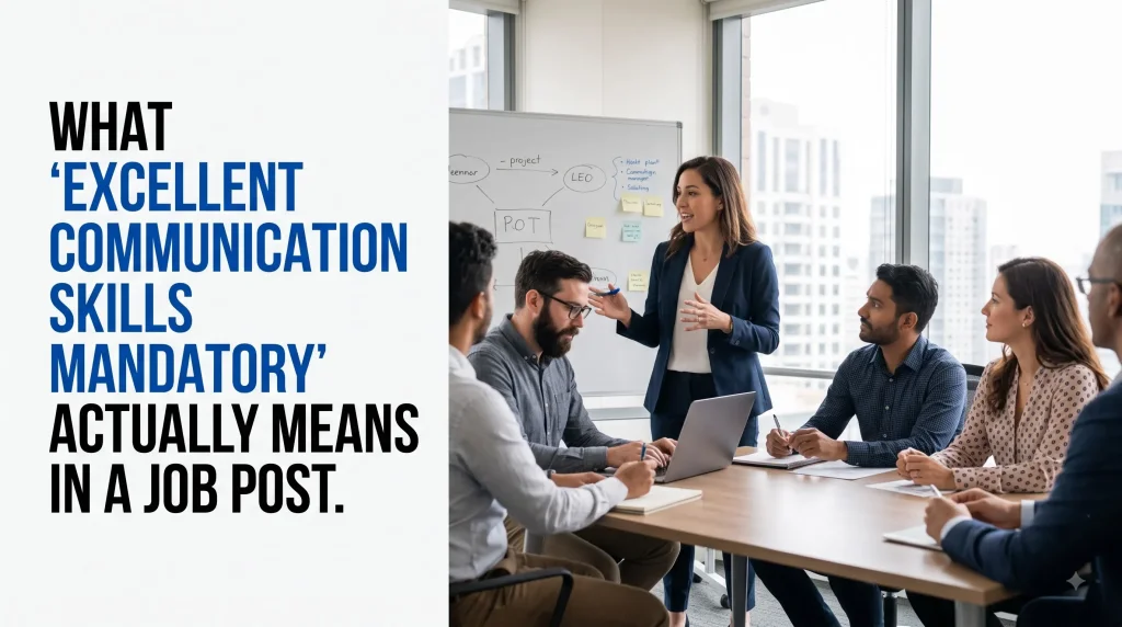 excellent communication skills mandatory